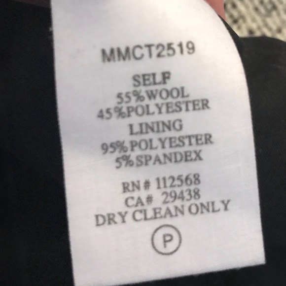 MM Couture Wool Peplum Top - Picture 4 of 4